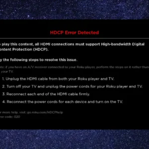 Roku HDCP Error Code 020: What Is It And How To Fix